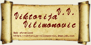 Viktorija Vilimonović vizit kartica
